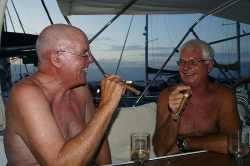 Enjoying one more.JPG © Ian & Andrea Treleaven